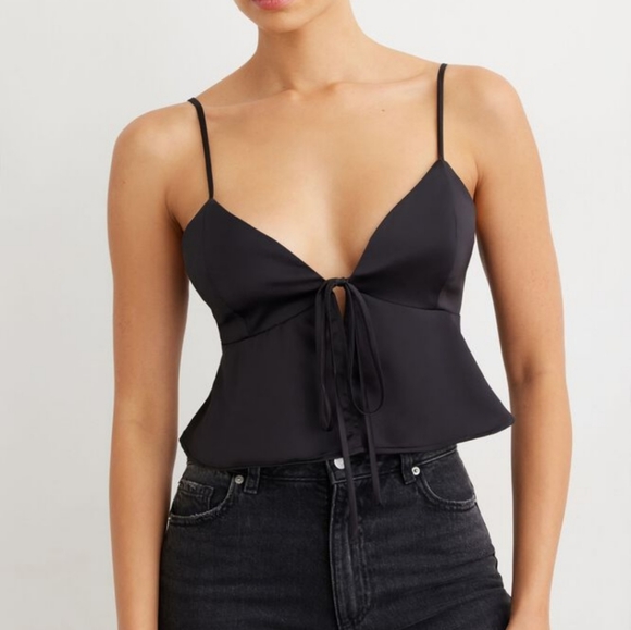 DYNAMITE Satin cami (a gorgeous green) - Picture 2 of 5